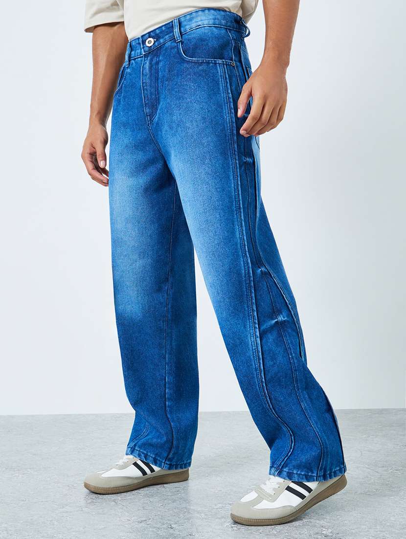 blue cotton jeans
