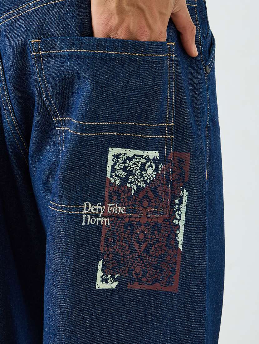 navy blue cotton jeans - 22394966 -  Standard Image - 1