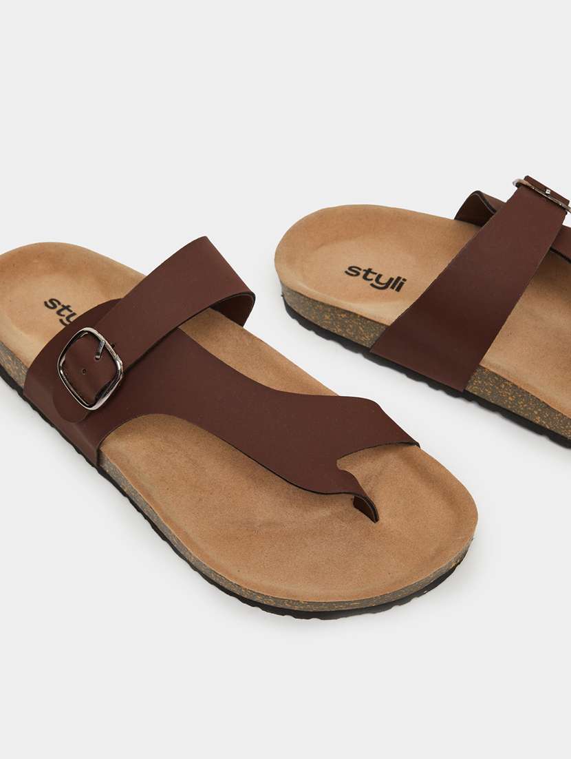 men solid one toe sandal  - 22395020 -  Standard Image - 4