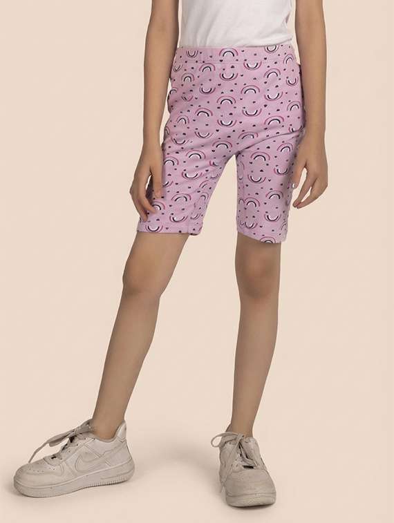 girls pack of 3 printed three fourth capri - 22395180 -  Standard Image - 1