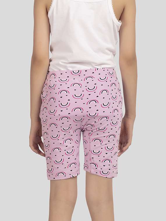 girls pack of 3 printed three fourth capri - 22395180 -  Standard Image - 4