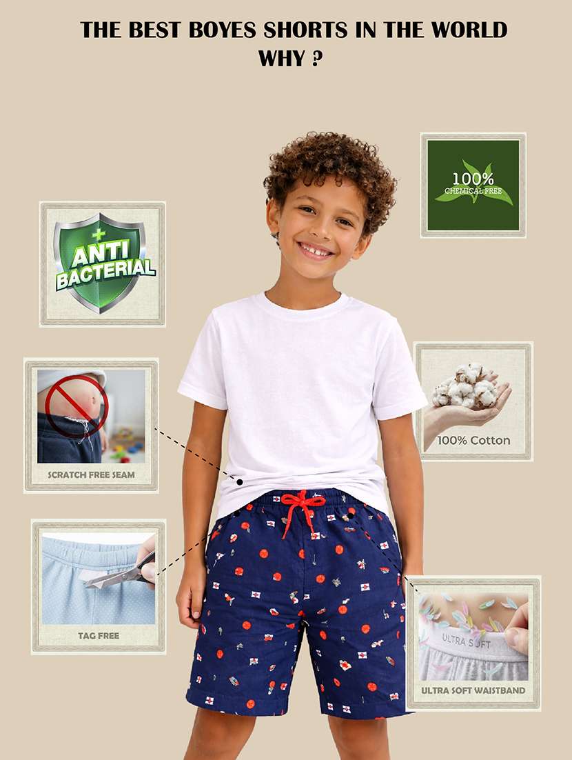 boys pack of 2 printed shorts - 22395211 -  Standard Image - 4