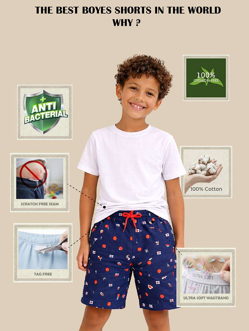 boys pack of 2 printed shorts - 22395219 -  Standard Image - 4