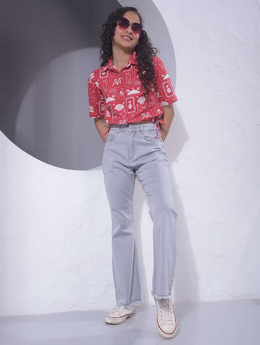 girls printed short sleeve shirt top - 22395237 -  Standard Image - 6