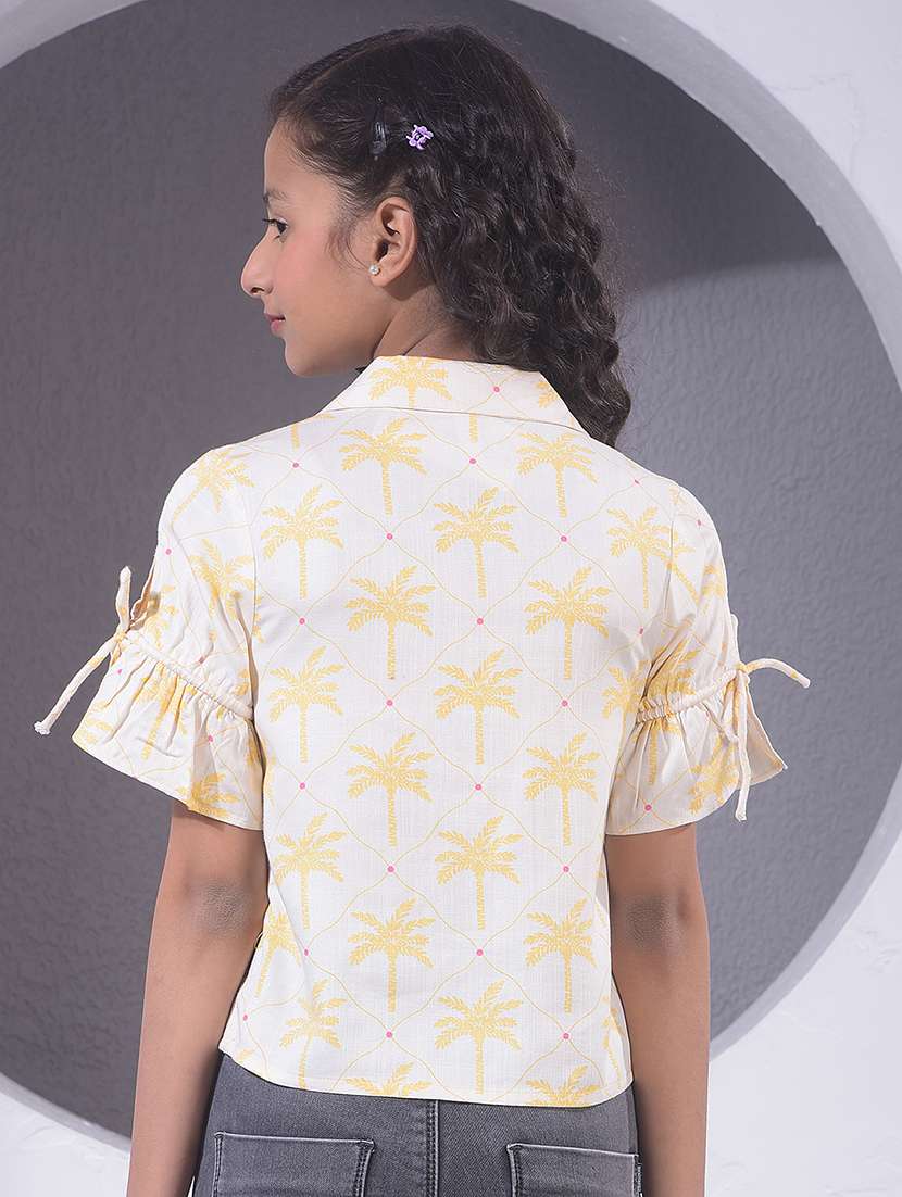 girls printed short sleeve shirt top - 22395239 -  Standard Image - 4