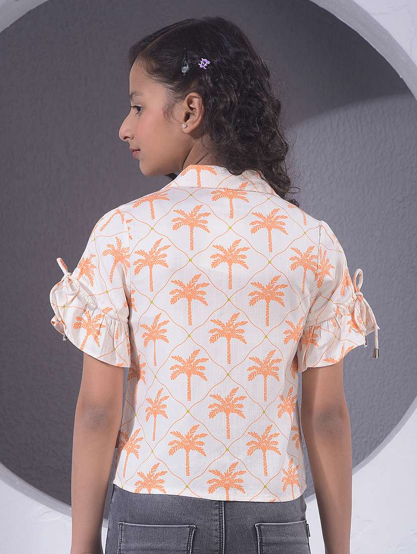 Girls Printed Short Sleeve Shirt Top - 22395240 -  Standard Image - 4