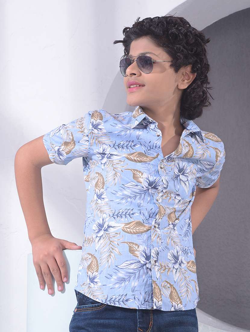 boys collared short sleeve shirt