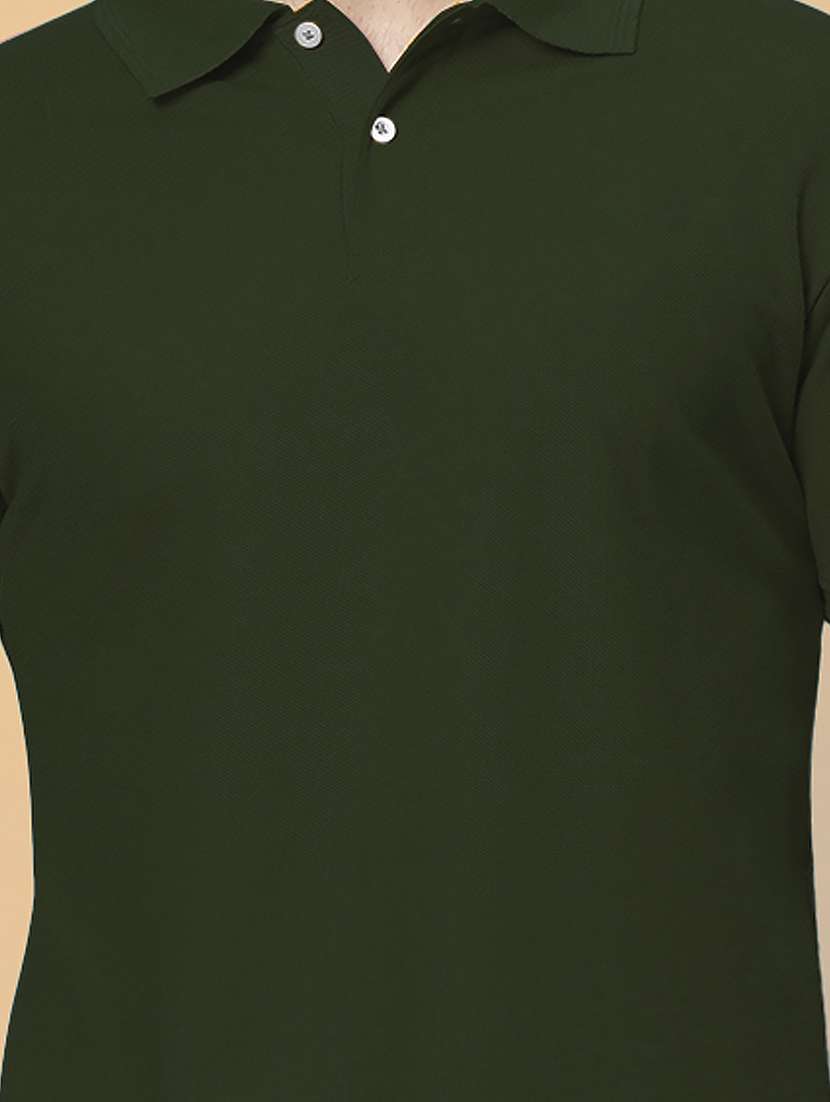 men solid short sleeve slim fit polo t-shirt - 22395519 -  Standard Image - 1