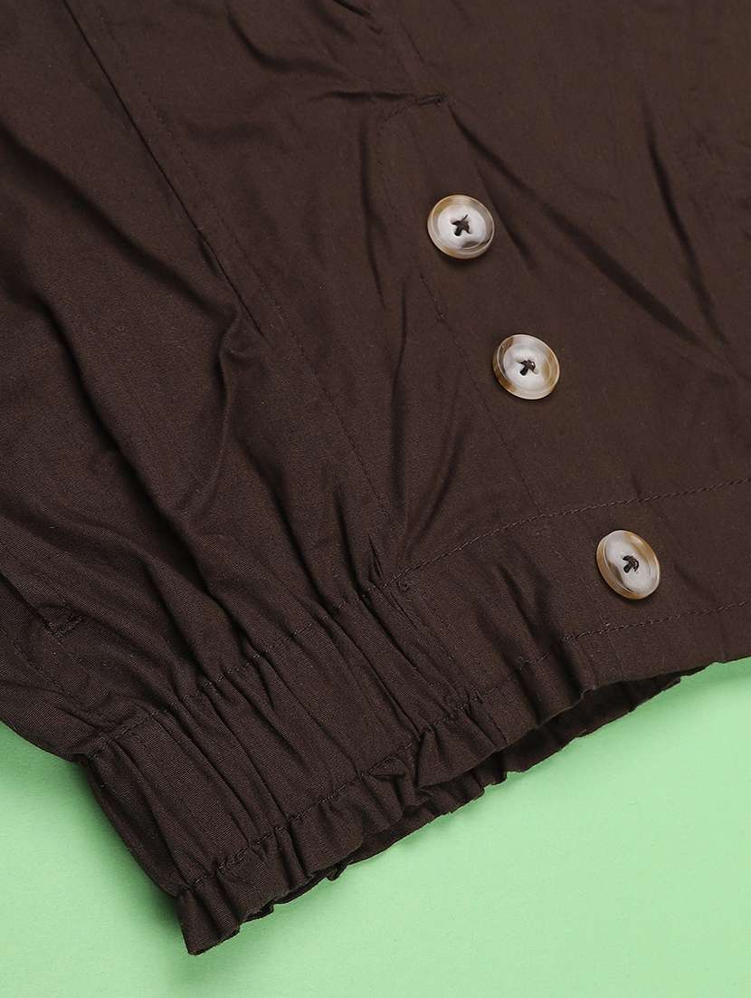 girls solid mid rise regular shorts - 22395954 -  Standard Image - 4