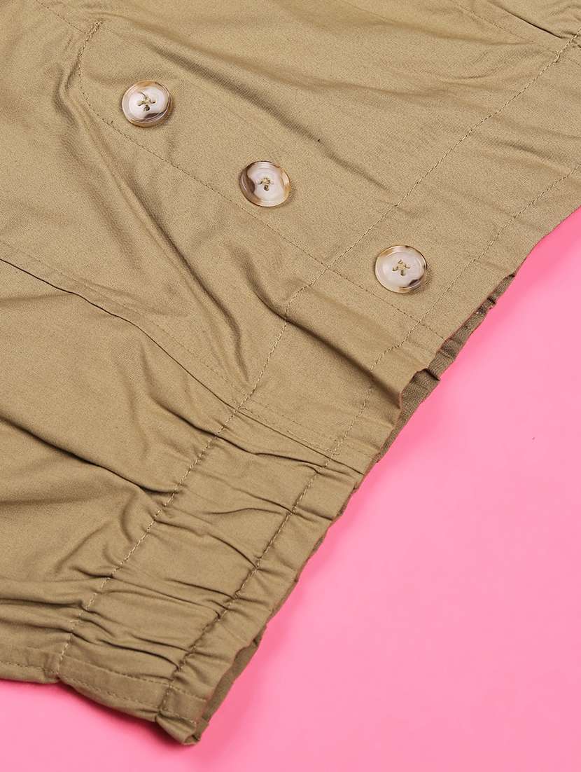 beige cotton shorts & three fourth - 22395955 -  Standard Image - 4