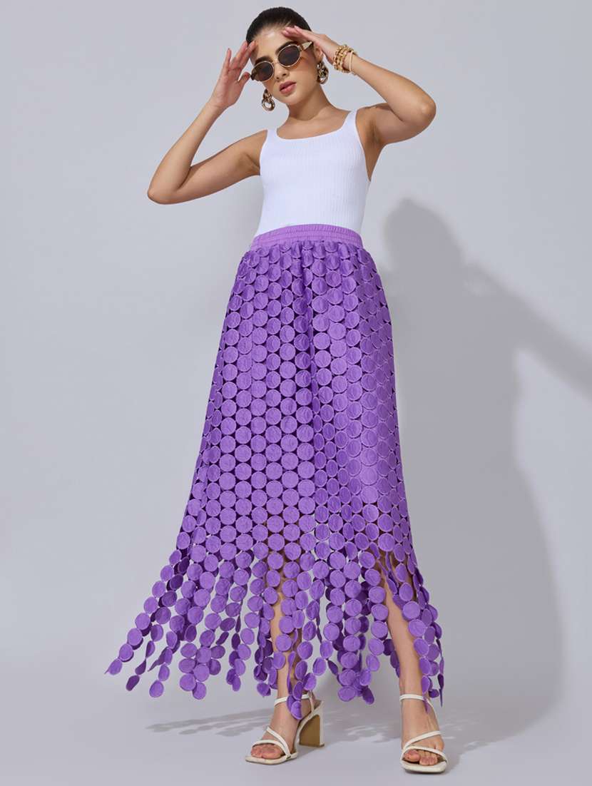 women self designed high rise straight skirt - 22396086 -  Standard Image - 4