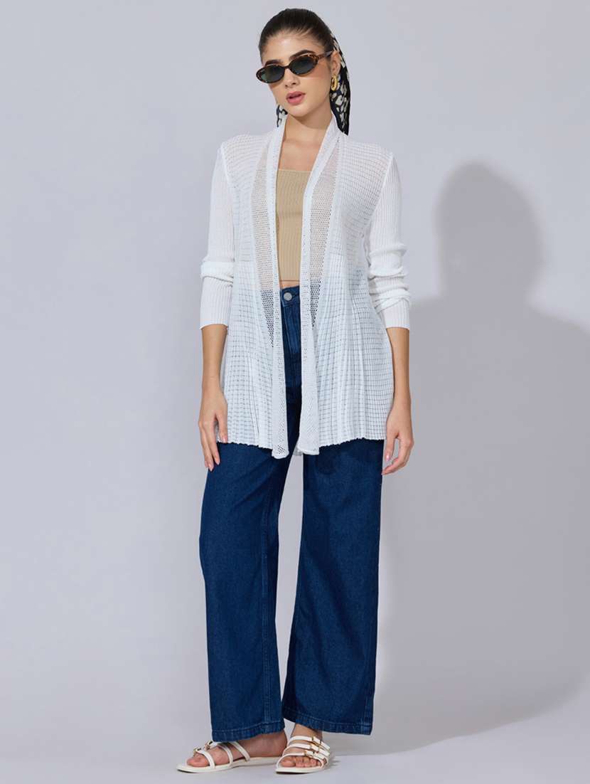 women self designed long sleeve shrug - 22396094 -  Standard Image - 4