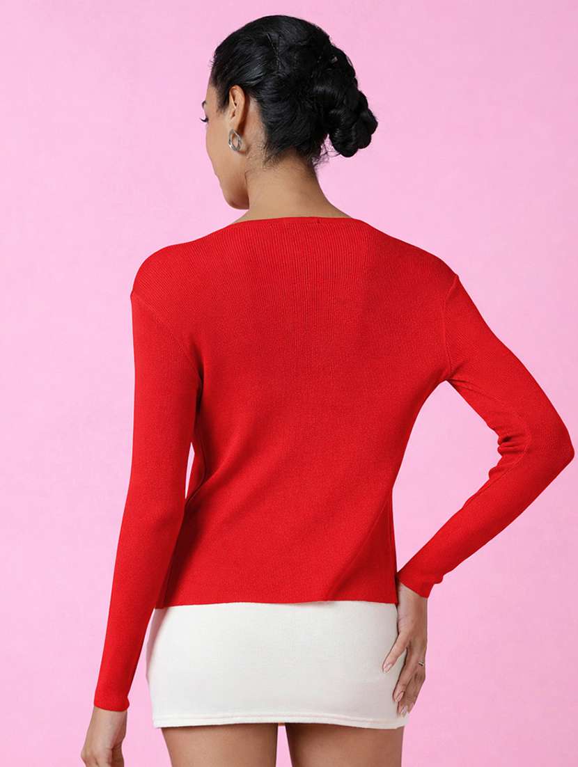 women solid long sleeve shrug - 22396104 -  Standard Image - 4