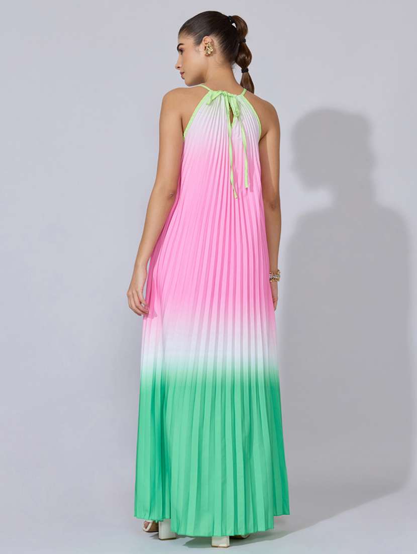 women ombre print halter neck a-line dress - 22396119 -  Standard Image - 4