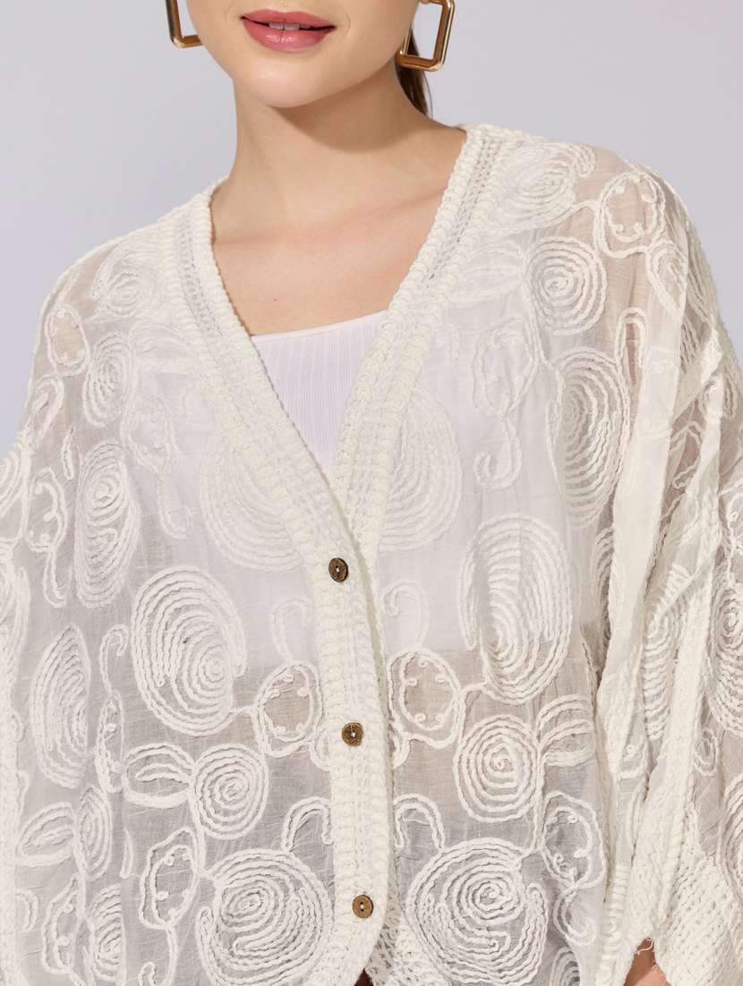 women self designed long sleeve top - 22396165 -  Standard Image - 1