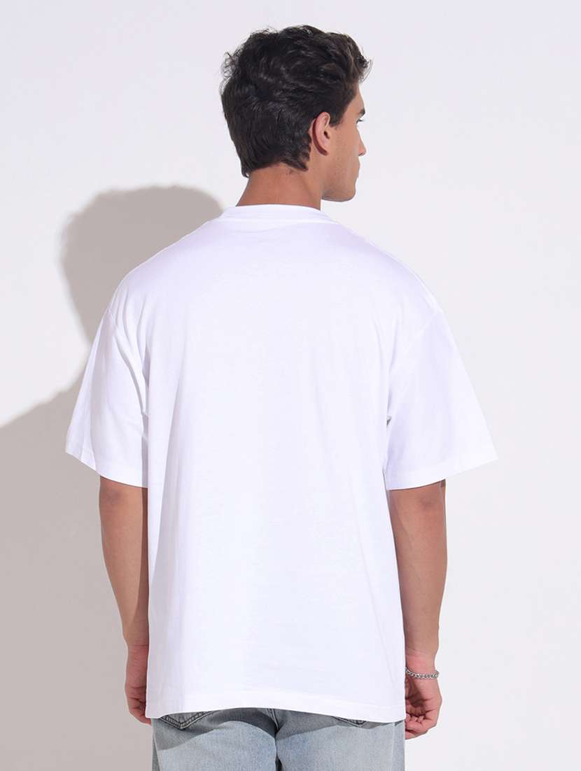 men printed short sleeve oversized t-shirt - 22396212 -  Standard Image - 4