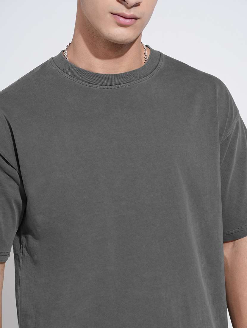 men solid short sleeve oversized t-shirt - 22396214 -  Standard Image - 1