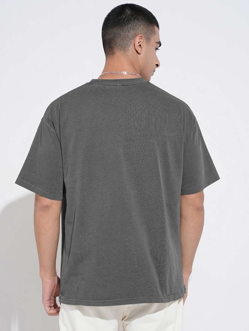 men solid short sleeve oversized t-shirt - 22396214 -  Standard Image - 4
