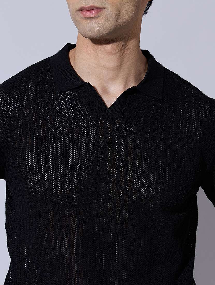 men self design short sleeve regular fit polo t-shirt - 22396215 -  Standard Image - 1