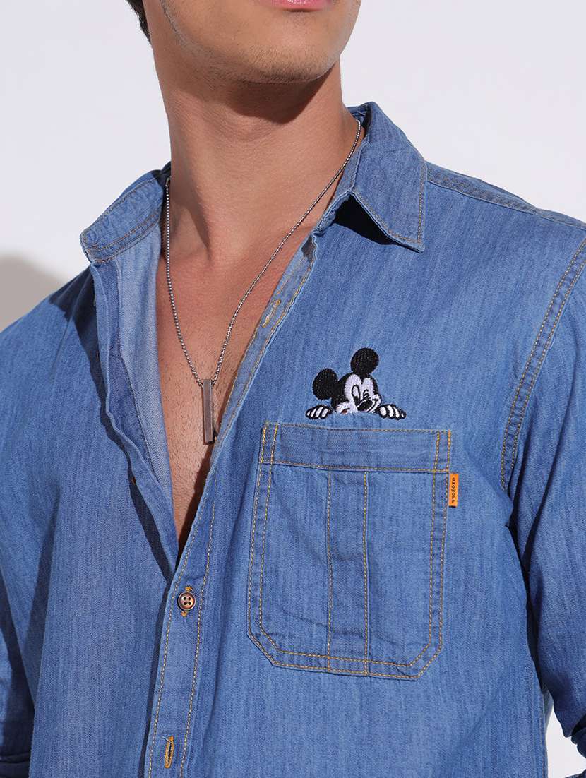 men solid long sleeve regular fit casual shirt - 22396288 -  Standard Image - 1