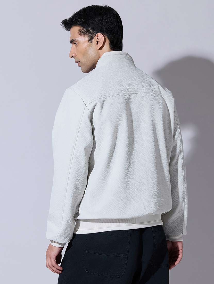 men solid long sleeve bomber jacket - 22396328 -  Standard Image - 4