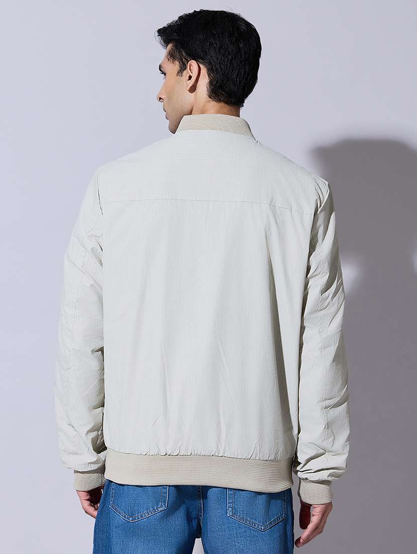 men solid long sleeve bomber jacket - 22396336 -  Standard Image - 4