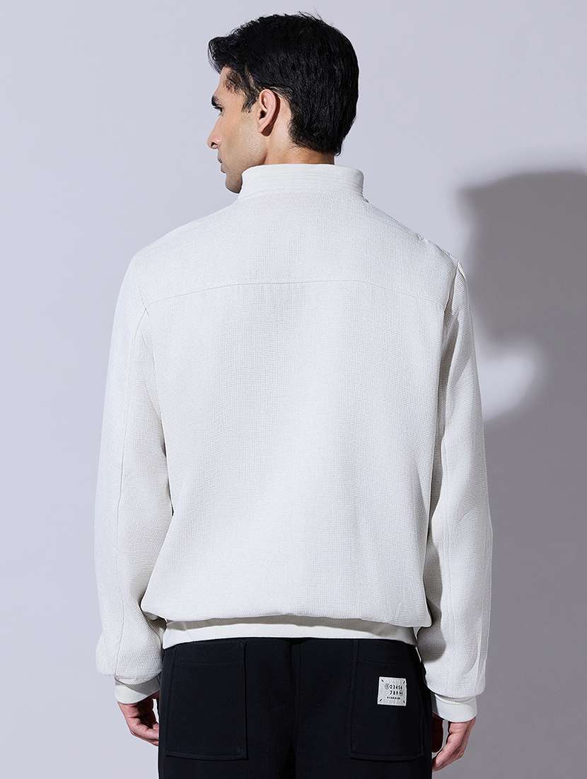 men solid long sleeve bomber jacket - 22396339 -  Standard Image - 4