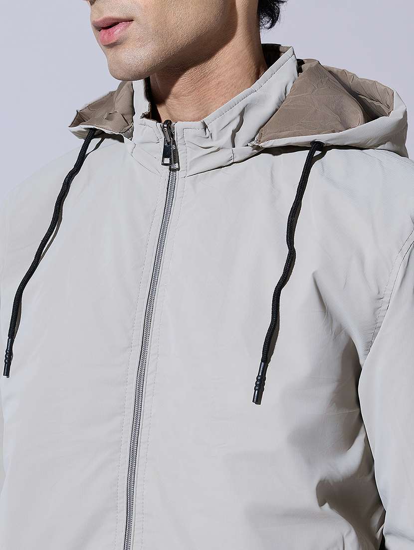 men solid long sleeve reversible bomber jacket - 22396347 -  Standard Image - 1