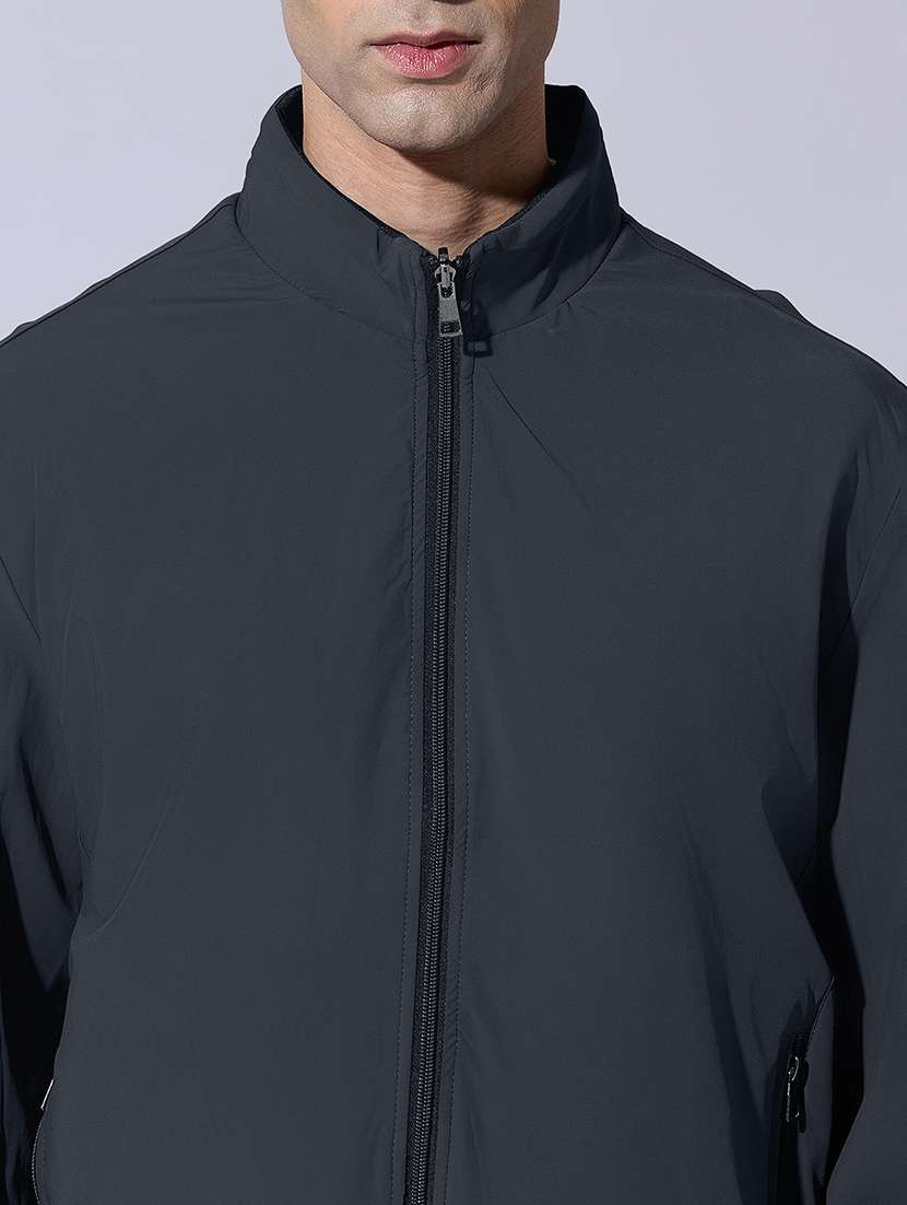 men solid long sleeve bomber jacket - 22396352 -  Standard Image - 1