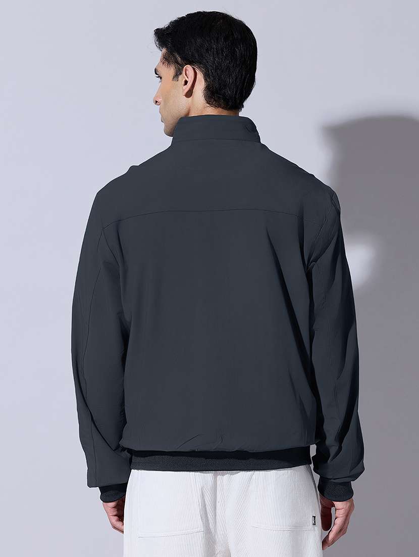 men solid long sleeve bomber jacket - 22396352 -  Standard Image - 4