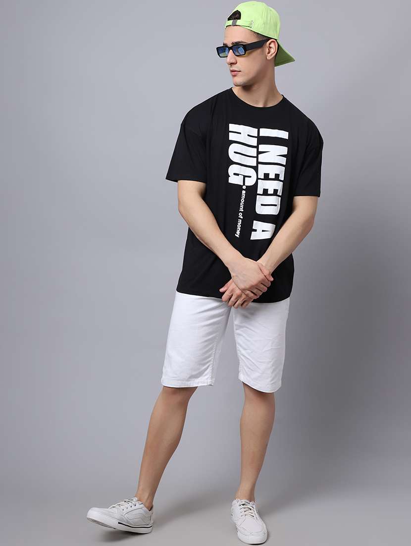 Men Typographic Short Sleeve Oversized T-shirt - 22396362 -  Standard Image - 4