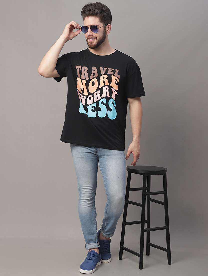 men typographic short sleeve oversized t-shirt - 22396363 -  Standard Image - 4