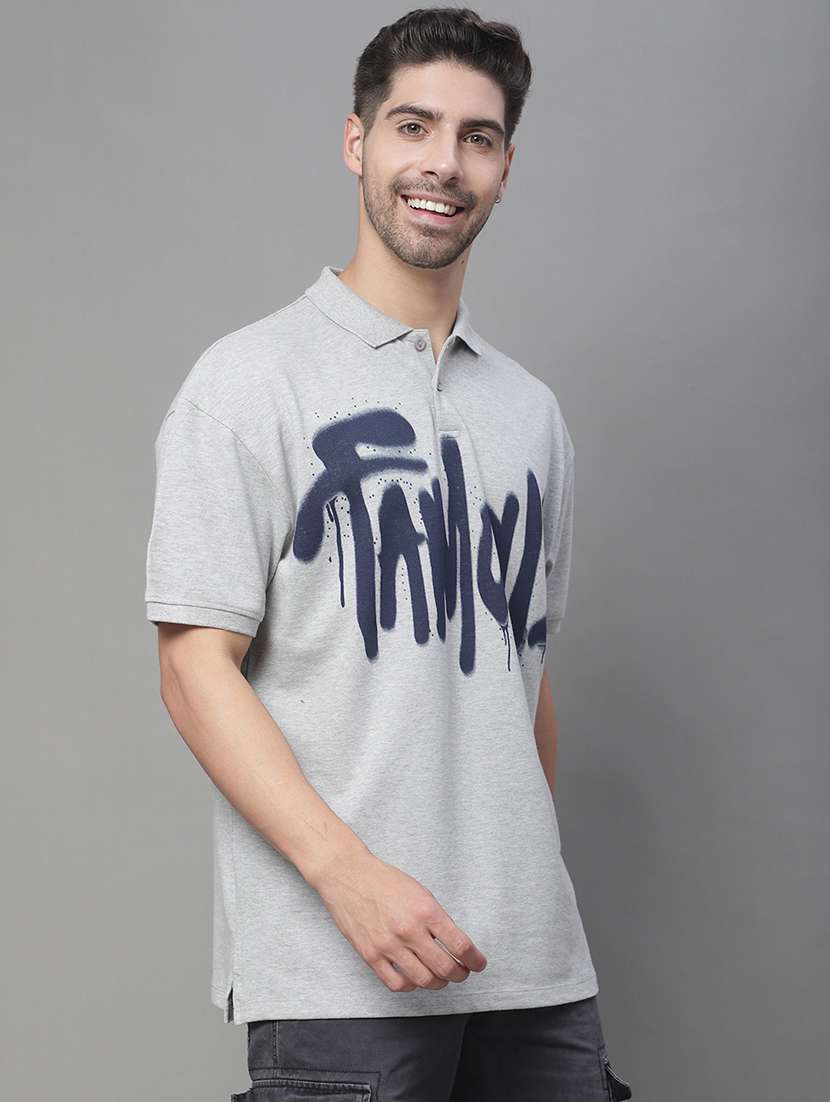 men typographic short sleeve oversized t-shirt - 22396368 -  Standard Image - 1
