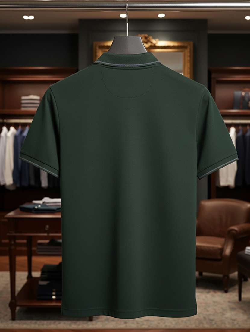 men solid short sleeve regular fit polo t-shirt - 22396742 -  Standard Image - 4