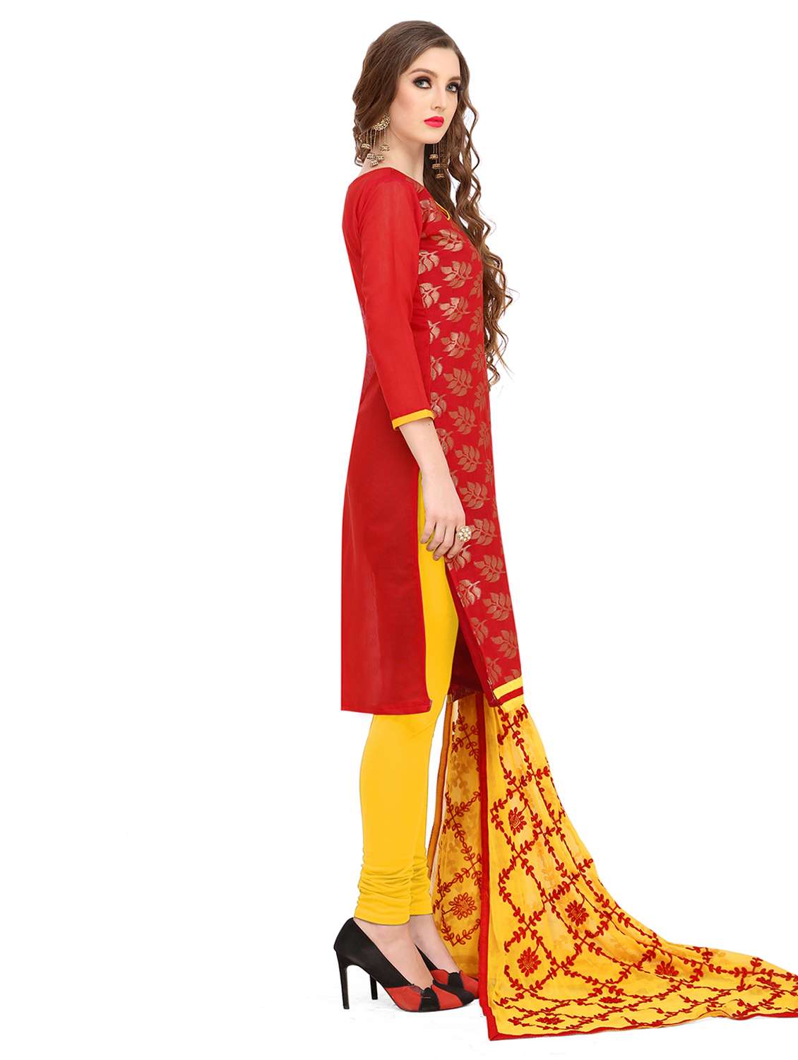 women self design unstitched suit set - 22396877 -  Standard Image - 1