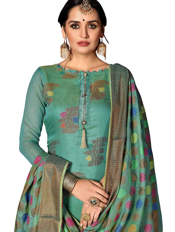 women self design unstitched suit set - 22396930 -  Standard Image - 1