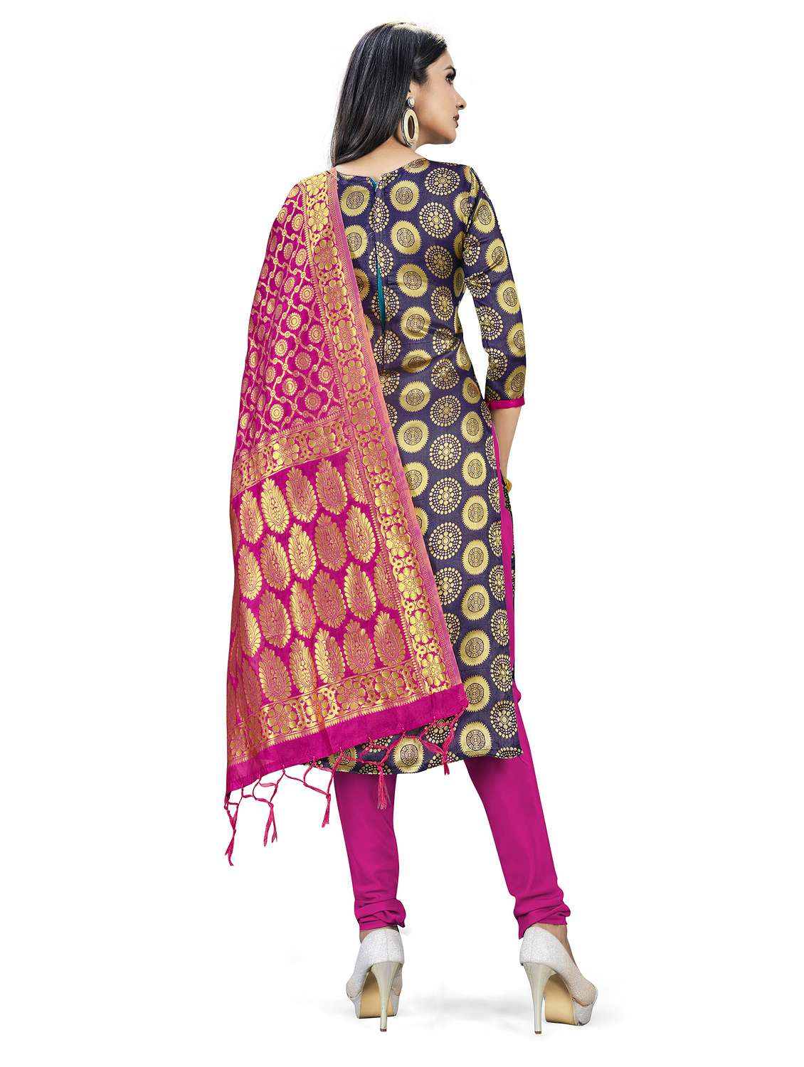 women self design unstitched suit set - 22396963 -  Standard Image - 4
