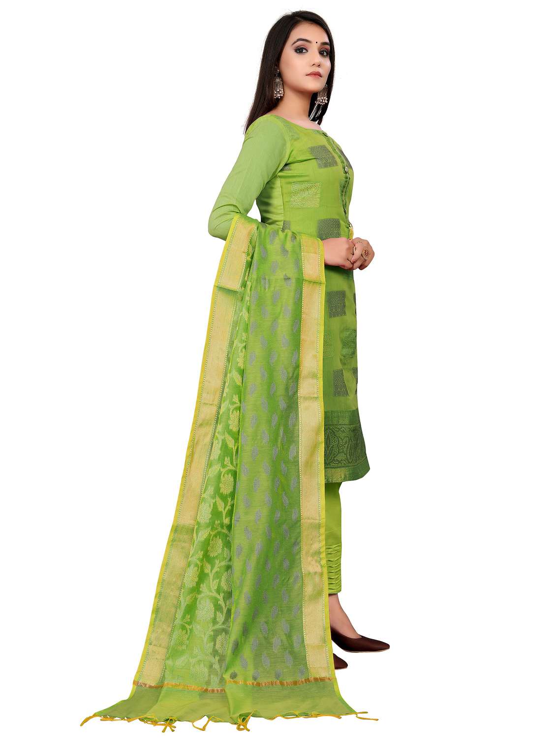women self design unstitched suit set - 22397067 -  Standard Image - 1