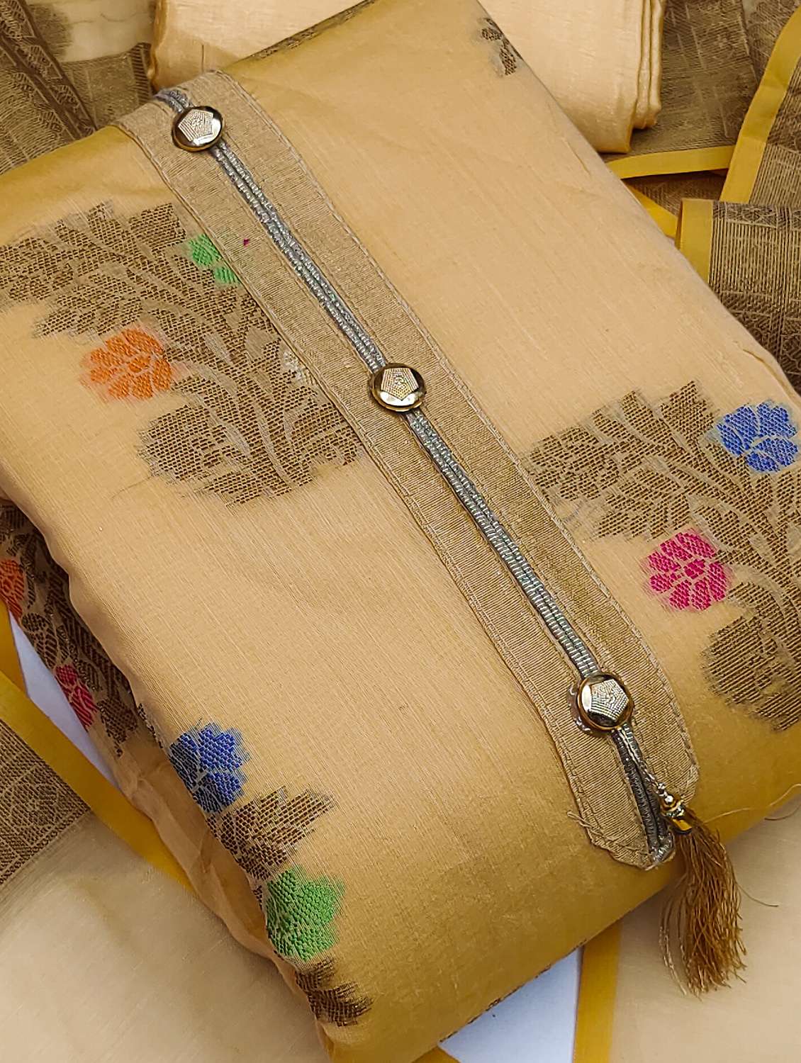 women self design unstitched suit set - 22397130 -  Standard Image - 1