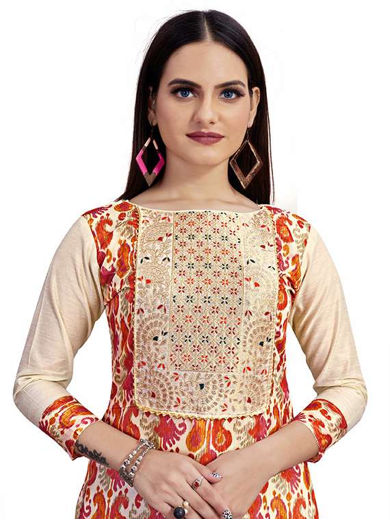women printed unstitched suit set - 22397135 -  Standard Image - 1
