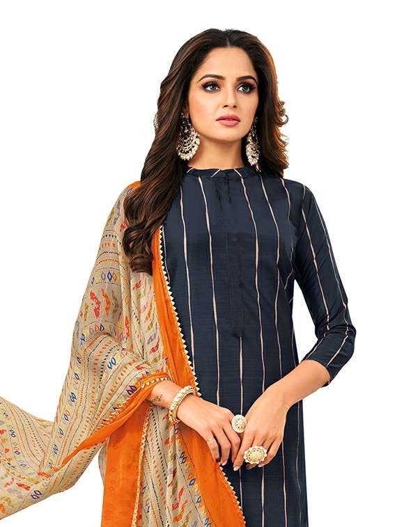 women striped unstitched suit set - 22397195 -  Standard Image - 1