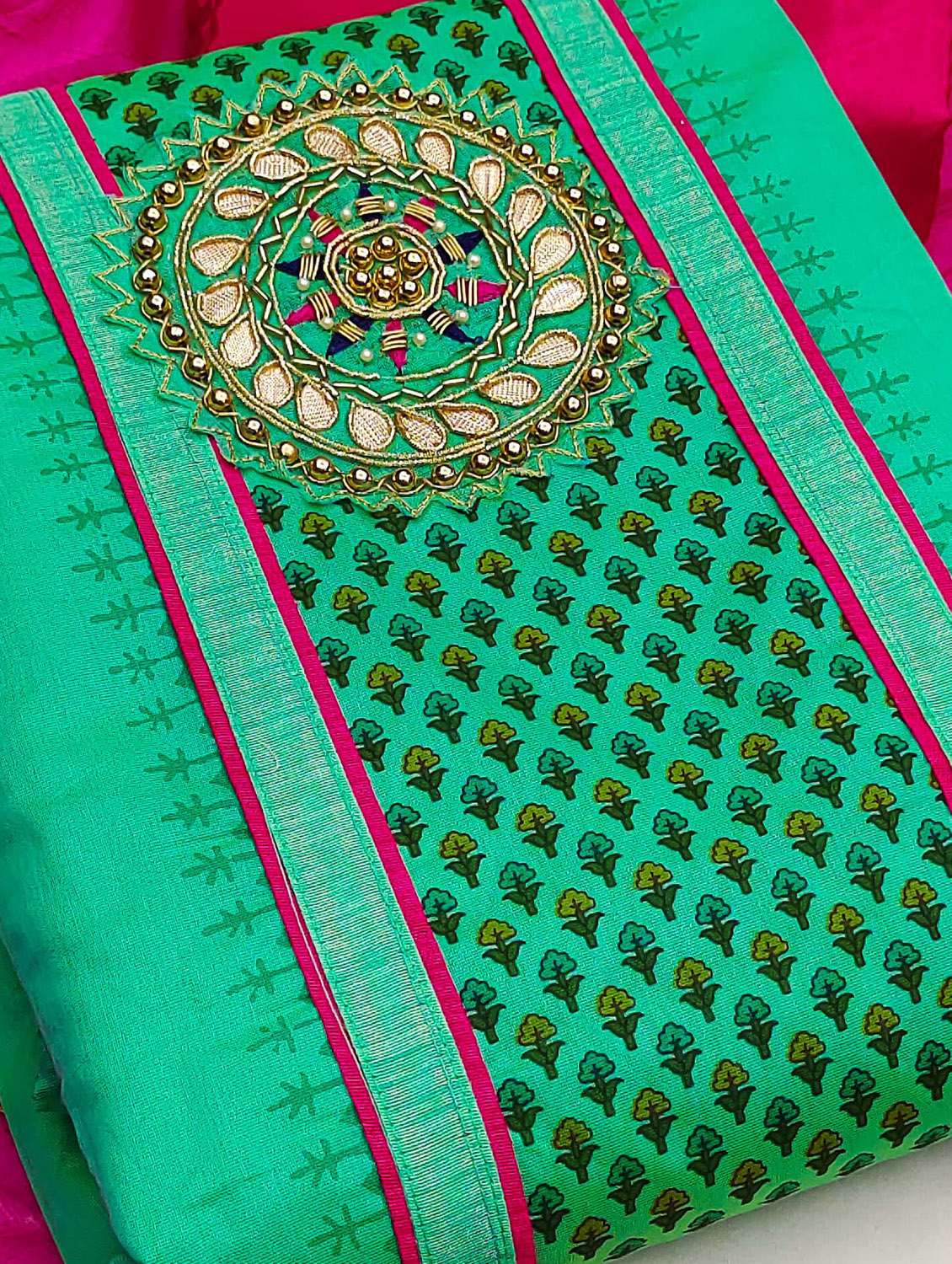 women printed unstitched suit set - 22397205 -  Standard Image - 1