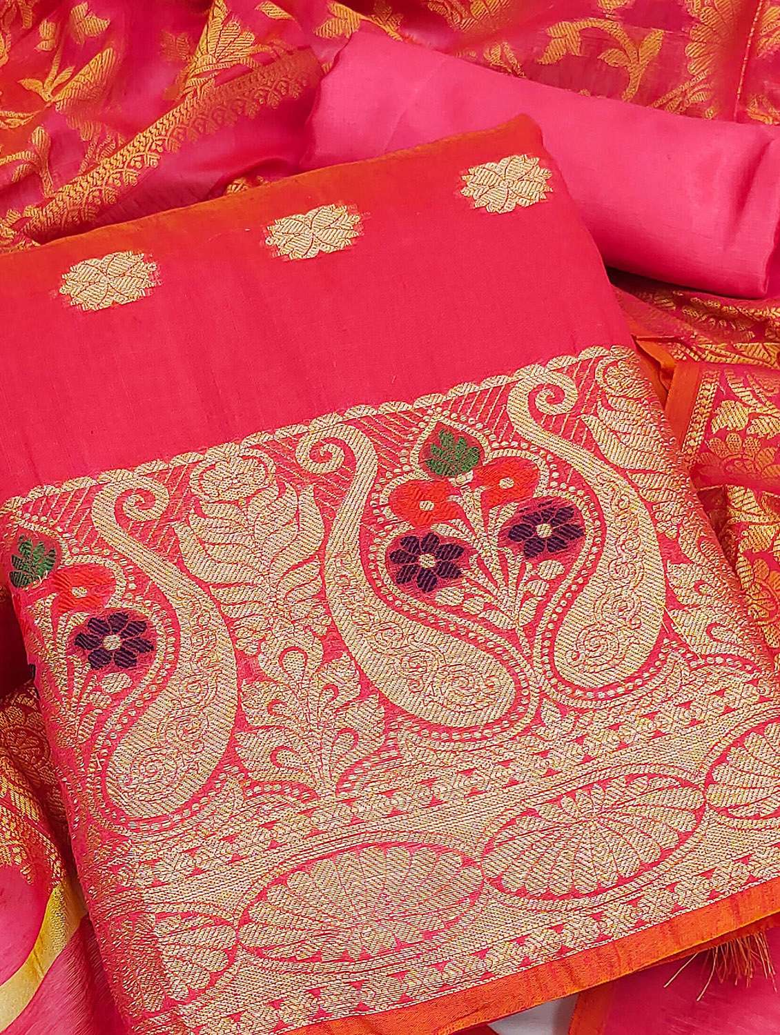 women self design unstitched suit set - 22397240 -  Standard Image - 1