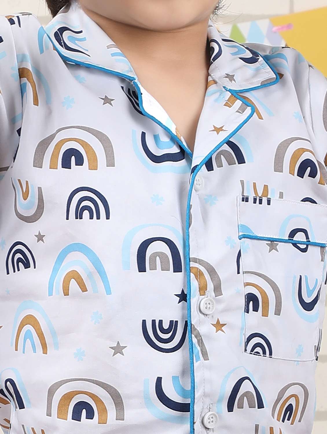 kids printed nightwear pyjama set - 22397331 -  Standard Image - 1