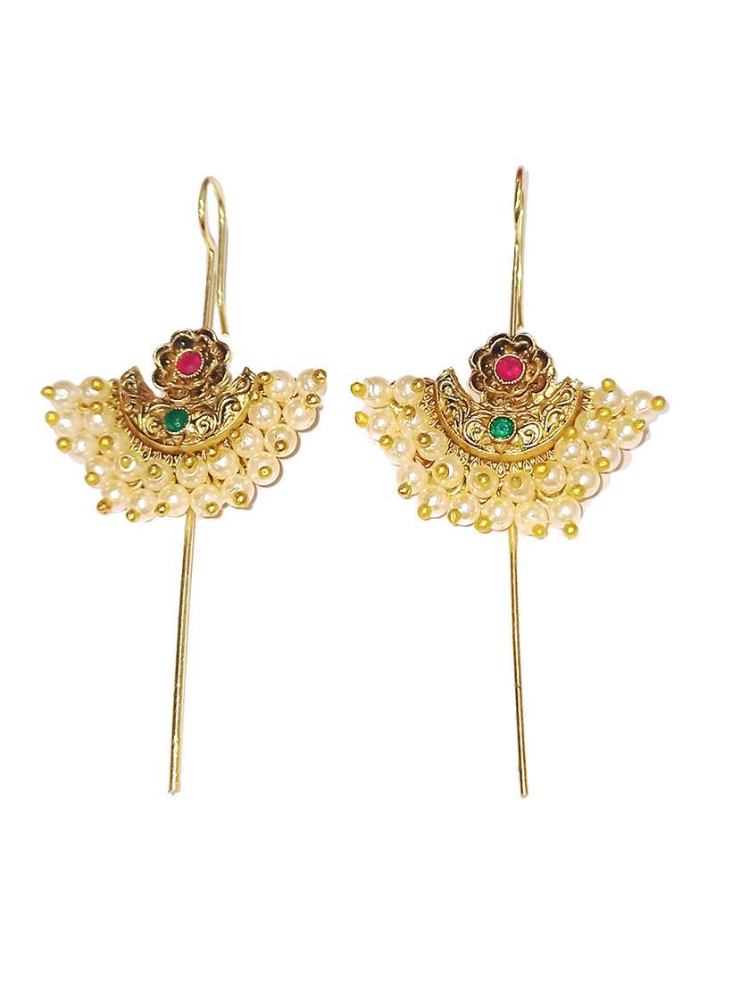 kalamkari kan karnaful ear cuff - 22397769 -  Standard Image - 1