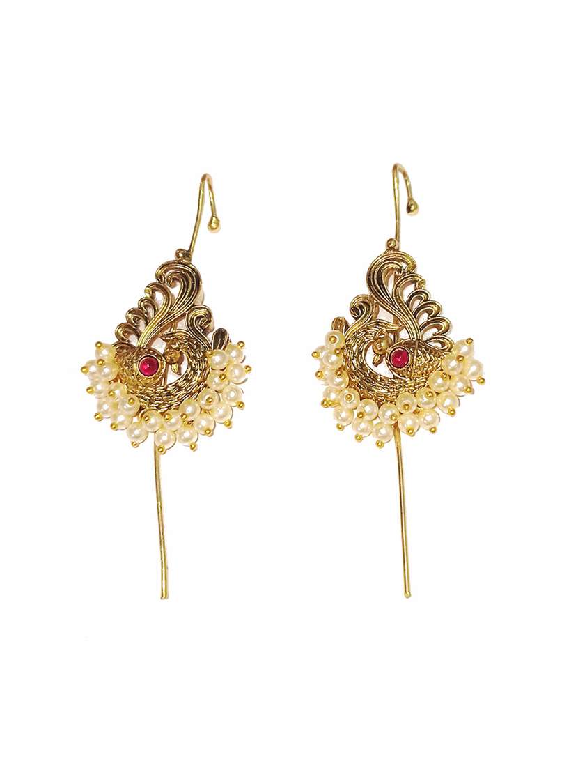 kalamkari kan karnaful ear cuff - 22397770 -  Standard Image - 1