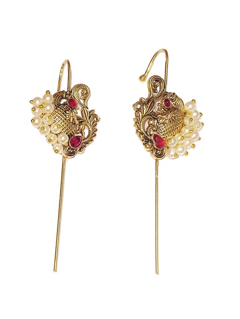 kalamkari kan karnaful ear cuff - 22397771 -  Standard Image - 1