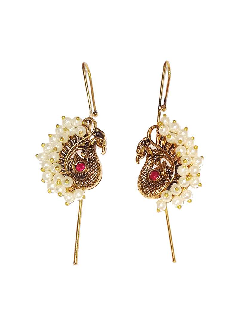 kalamkari kan karnaful ear cuff - 22397773 -  Standard Image - 1