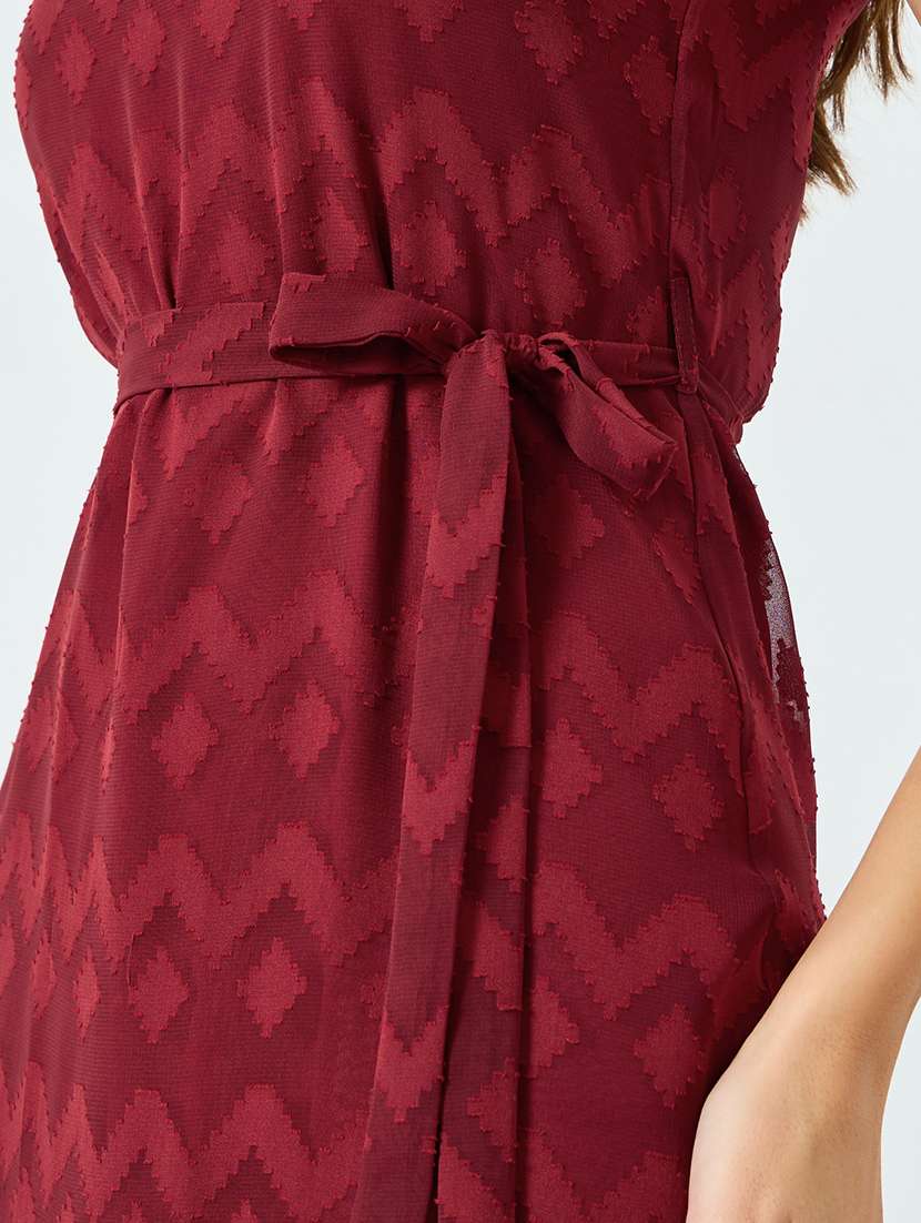 women self designed sleeveless a-line dress - 22397821 -  Standard Image - 4