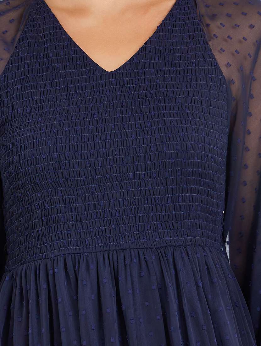 women self designed long sleeve tiered dress - 22397827 -  Standard Image - 4